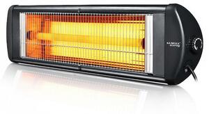 Кварцова печка Luxell EX-23, 2300W, термостат, черна