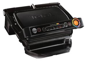 Грил преса Tefal Optigrill+ GC712834, 2000W, незалепващо покритие, 600 см² повърхност за печене, 1,2м. кабел, черен