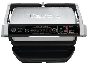 Грил преса Tefal Optigrill Initial GC706D34, регулируем термостат, система против хлъзгане, LED индикатор, 2000W