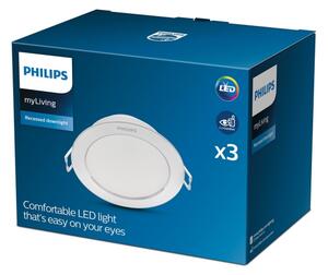Philips - К-кт 3x LED Лампа за окачен таван DIAMOND 1xLED/3,5W/230V 2700K