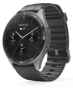 Смарт часовник Hama 7010, 1.43" (3.63cm) AMOLED дисплей, Bluetooth, измерване на пулс, кислород в кръвта, крачкомер, IP68, до 6 дни време на работа, черен