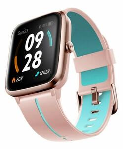 Смарт часовник Ulefone Watch GPS Blue, 1.3" (3.3cm), Bluetooth, сензор за сърдечен ритъм, акселерометър, розово-син