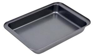 Тава за печене Rosberg R51222I37, 37 x 25 x 5 cm, въглеродна стомана, незалепващо покритие, сива