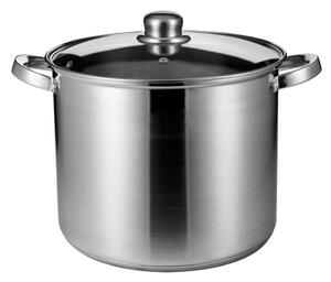 Тенджера Rosberg R51211B24, вместимост 9 l, 24 cm диаметър, неръждаема стомана, капак, инокс