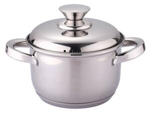 Тенджера Rosberg R51210L20S, вместимост 3.4 l, 20 cm диаметър, неръждаема стомана, капак, инокс
