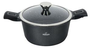 Тенджера Bohmann BH 1730-28CR, вместимост 6.5 l, 28 cm диаметър, алуминий, капак, черна