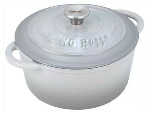 Тенджера Kinghoff KH 1520, вместимост 2.4 l, чугун, капак, сива