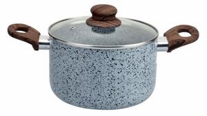 Тенджера Oliver Voltz Siena OV51318J20D, вместимост 3.1 l, 20 cm диаметър, алуминий, капак, сива