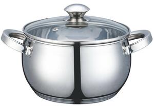 Тенджера Voltz V51210G20, вместимост 3.9 l, 20 cm, стомана, капак, инокс