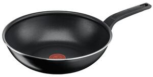 Уок тиган Tefal Simply Clean Wok 28, алуминий, титаниево покритие, диаметър 28cm, дълбочина 7.74cm, черен