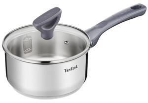 Касерола Tefal G7122255, неръждаема стомана, титаниево покритие, 16 см диаметър, капак, сребрист