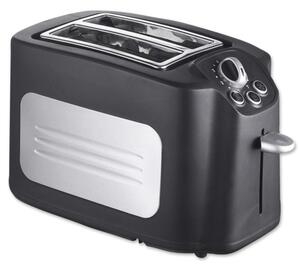 Тостер Crown TBX-71, 2 отделения, повторно нагряване, размразяване, 700W, черен