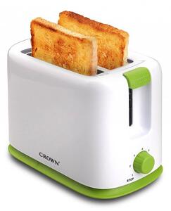 Тостер Crown CT-710WG, автоматично изключване и изваждане, 700W, бял