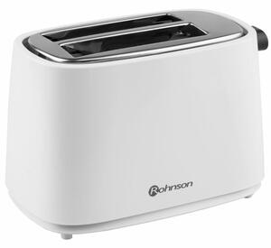 Тостер Rohnson R 210, 6 степени на изпичане, 2 отделения, бутон за предварително прекратяване на изпичането, 750W, бял