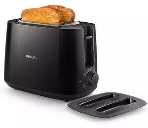 Тостер Philips HD2582/90, 8 степени, настройка за размразяване, 900W, черен