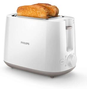 Тостер Philips HD2581/00, 8 нива на препичане, 830W, бял