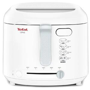 Фритюрник Tefal FF203130, 1 кг. вместимост, прозорец, автоматично отваряне на капака, 1350W, бял