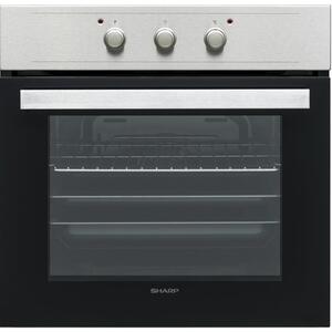 Фурна за вграждане Sharp K-50M22IL2, 65л. обем, 8 програми, механично управление, лесен за почистване емайл, покритие против отпечатъци, енергиен клас А, инокс