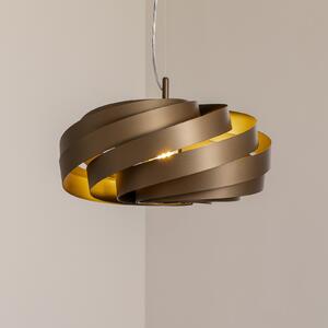Euluna Висящо осветление Vento, кафяво кафе, Ø 50 cm, Затъмняване, Кафяв / ръждив, Дневна/трапезария, Метал, Модерен