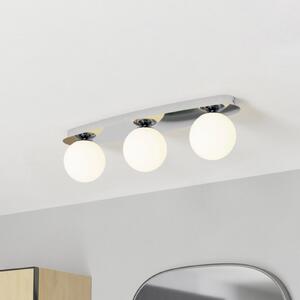 EGLO плафон CASTROVIDO, хром, 58 см, 3-лампов, IP44, G9-LED, Хром, Дневна/трапезария, Стъкло, Глобус