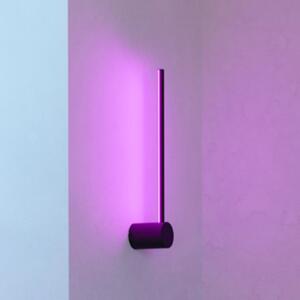 EGLO connect Smart LED стенна лампа FLATRON-Z, черна, 48 см, Затъмняване, Черен, Дневна/трапезария, Алуминий