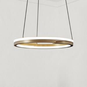 EGLO LED висяща лампа MEZZOMONTE, бронз, Ø 48 см, CCT, Затъмняване, Бронзов / античен месинг, Дневна/трапезария, Алуминий