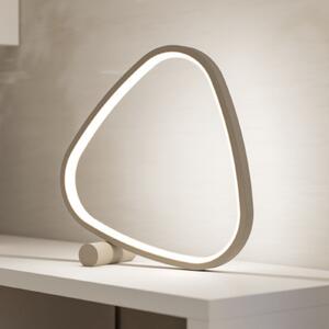 EGLO LED настолна лампа LEPORANO, бежова, височина 28 см, CCT, метал, Затъмняване, Бежов, Дневна/трапезария, Метал