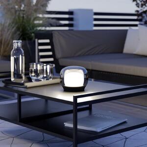 EGLO LED настолна лампа с акумулатор STROVE, кафява, височина 13 см, IP44, с, Затъмняване, Кафяв / ръждив, Дневна/трапезария, Стъкло