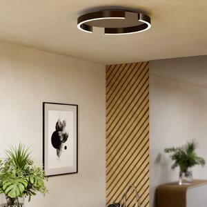 EGLO LED таванна лампа COPERTINO, бронз, Ø 45 см, метал, CCT, Затъмняване, Бронзов / античен месинг, Дневна/трапезария, Алуминий
