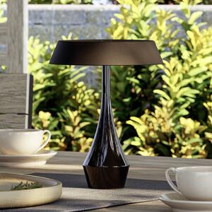 EGLO LED настолна лампа с акумулатор TURCIO, черна, височина 20 см, IP44, с, Затъмняване, Черен, Дневна/трапезария, Метал
