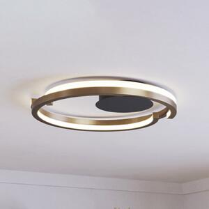 EGLO LED таванна лампа MEZZOMONTE, бронз, Ø 48 см, CCT, Затъмняване, Бронзов / античен месинг, Дневна/трапезария, Алуминий