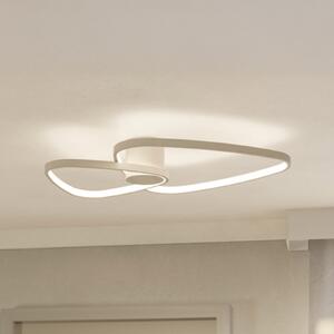 EGLO LED таванна лампа LEPORANO, бежова, 60 x 50 см, 2-крилна, CCT, Бежов, Дневна/трапезария, Метал