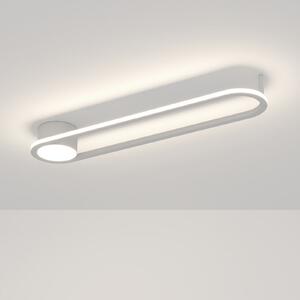 EGLO LED плафон COLLECORVINO, бял, дължина 50 см, CCT, Бял, Дневна/трапезария, Метал