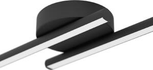 EGLO connect Smart LED таванна лампа FLATRON-Z, черна, 80 см, Затъмняване, Черен, Дневна/трапезария, Алуминий