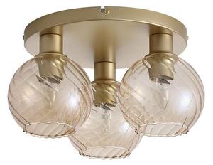 Searchlight 44521CP - Таванно осветително тяло RADIANCE 3xE27/60W/230V Ø 37,5 cm златисто