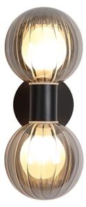 Searchlight 30507BK - Настенно осветително тяло LUMINSPHERE 2xG9/7W/230V черно