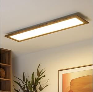 BRILAGI - Димируемо LED осветително тяло SLIMFRAME WOOD LED/58W/230V 124x33,7 cm + дистанционно управление