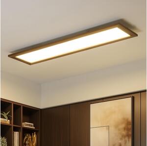 Brilagi - Димируемо LED осветително тяло SLIMFRAME WOOD LED/58W/230V 124x34 см + дистанционно управление