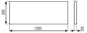 LED вграден панел за баня STELLA LED/28/32/36/40W/230V 30x120 cm IP44