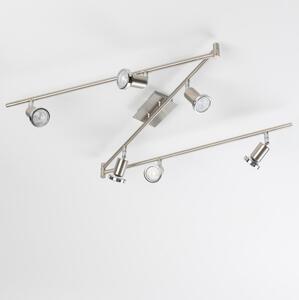 LED спот осветително тяло 6xGU10/5W/230V матов хром