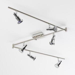 LED точково осветително тяло 6xGU10/5W/230V лъскав хром