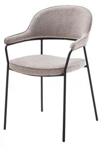 Бежов трапезен стол с подлакътници Kindersley – Unique Furniture