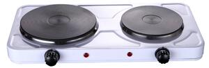 Двоен електрически котлон Rosberg R51445ID, 2500 W, 5 степени, Бял