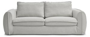 Светлосив диван за ежедневно спане/сгъваем 216 cm Archimede – Bobochic Paris