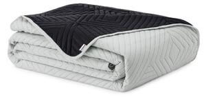 Черно/светлосиво капитонирано покривало за легло от микрофибър 220x240 cm Softa – Restilo