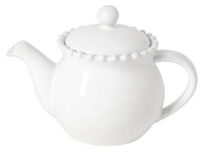 Бял глинен чайник с цедка 500 ml Pearl – Costa Nova