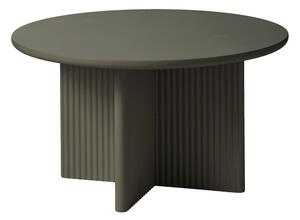 Кръгла масичка за кафе в цвят каки ø 80 cm Palma – Unique Furniture