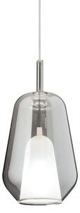 Ondaluce - Полилей на кабел THELMA 1xE27/15W/230V Ø 19 см черен/димно сив