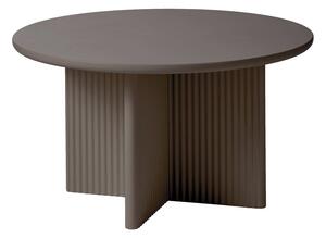 Кафяво-сива кръгла масичка за кафе ø 80 cm Palma – Unique Furniture