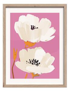 Печатна картина с включена рамка 30x40 cm Peony Bloom – Styler